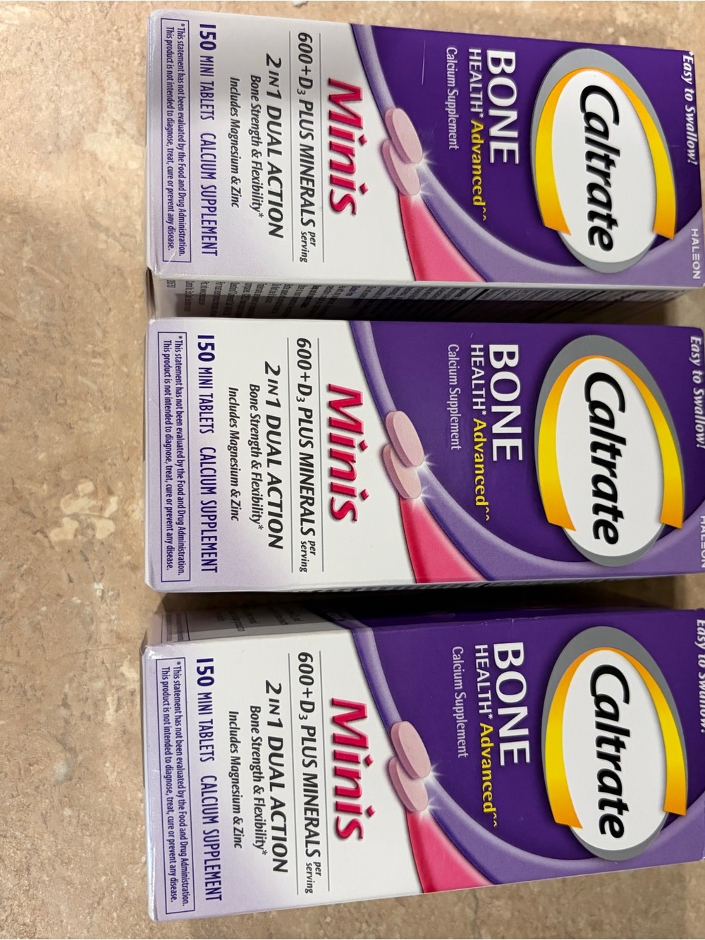 Caltrate Bone Health Advanced Minis Calcium Supplement – 3 boxes